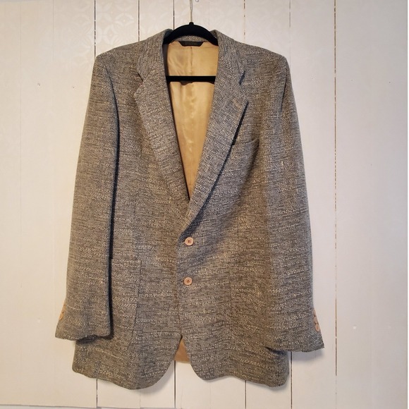 Fioravanti Other - Fioravanti New York Vintage Tweed Blazer Grey Blue Two Button Sport Coat‎ Mens